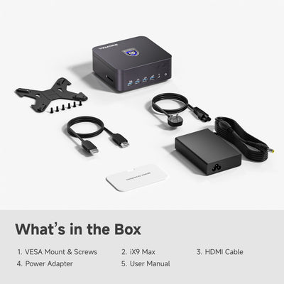iX9 Max Mini PC with Intel® Core™ Ultra 9 185H.